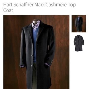 Black cashmere top coat